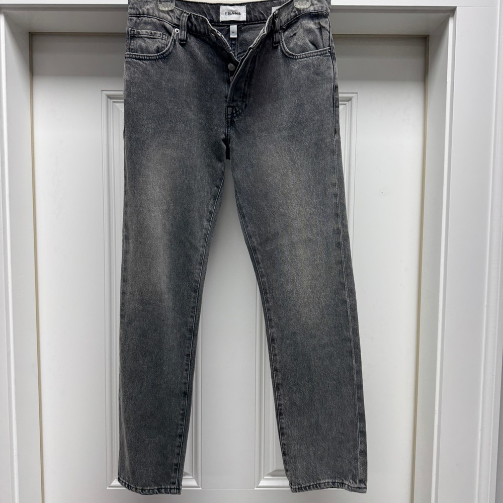 Frame Denim Charcoal Le Slouch Jeans - Picture 10 of 15